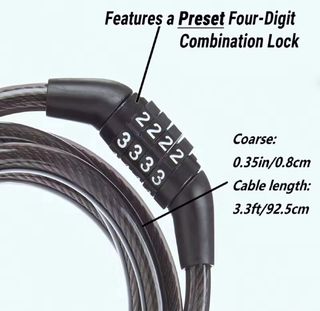 Candado 4 dígitos antirrobo aleación