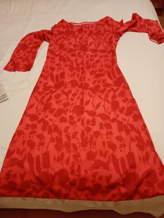 Vestido largo estampado floral