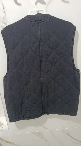 Chaleco acolchado negro talla L