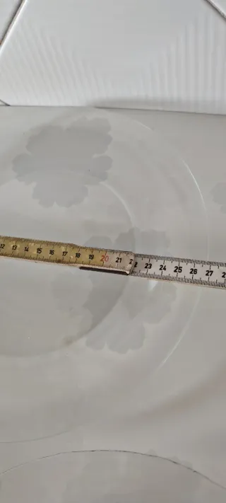 Set 6 piatti vetro per decoupage