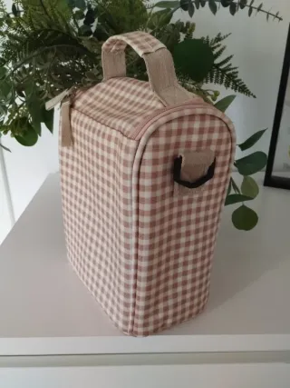 Nevera Walking Mum cuadros rosa