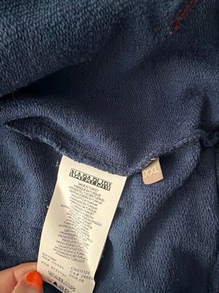 Napa Rui Sudadera Azul con Cremallera