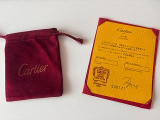 Sacca gioielli Cartier rossa