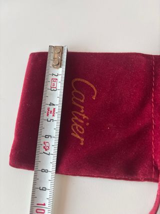 Sacca gioielli Cartier rossa