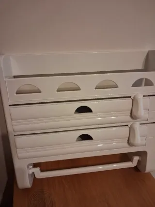 Portarotoli da cucina bianco