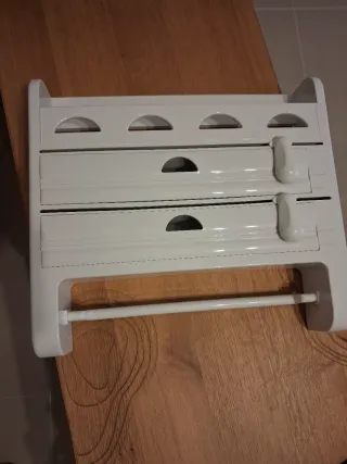 Portarotoli da cucina bianco