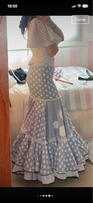 Traje de flamenca lunares