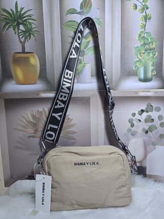 Bolso Bimba y Lola Beige Nylon