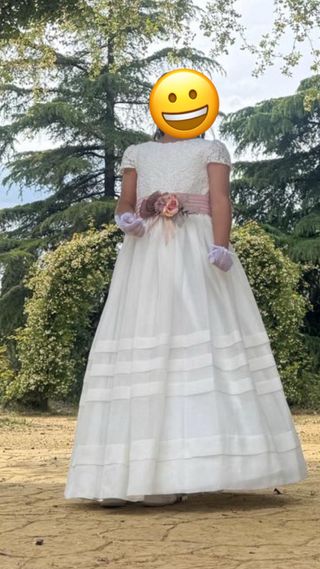 Vestido blanco comunión niña