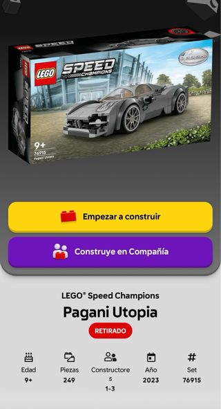 LEGO Speed Champions Pagani Utopia 76915