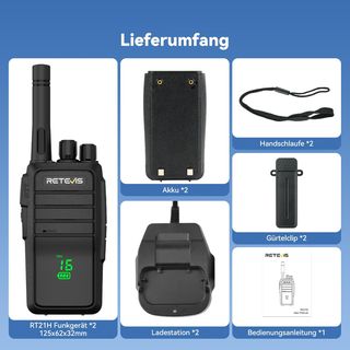 2 Walkie-Talkies Retevis RT21H Nuevos