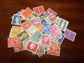 Lote sellos vintage Bélgica y Dinamarca