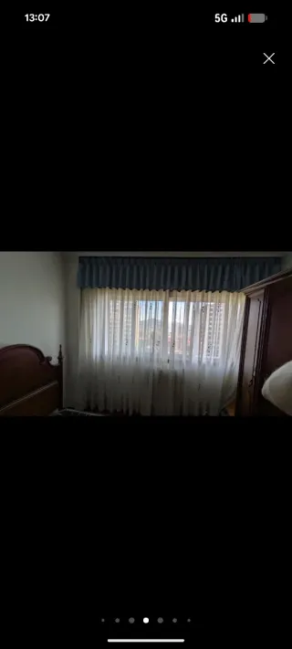 Cortinas y cenefas verde azulado