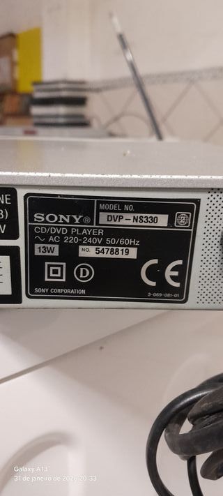 Leitor DVD Sony DVP NS 330