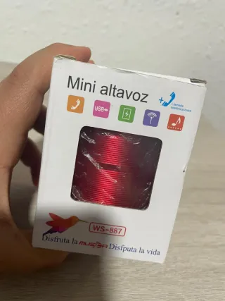 Altavoz Mini Bluetooth Rojo