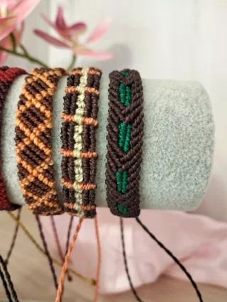 Pulseras Macramé Unisex hechas a mano