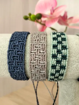 Pulseras Macramé Unisex hechas a mano