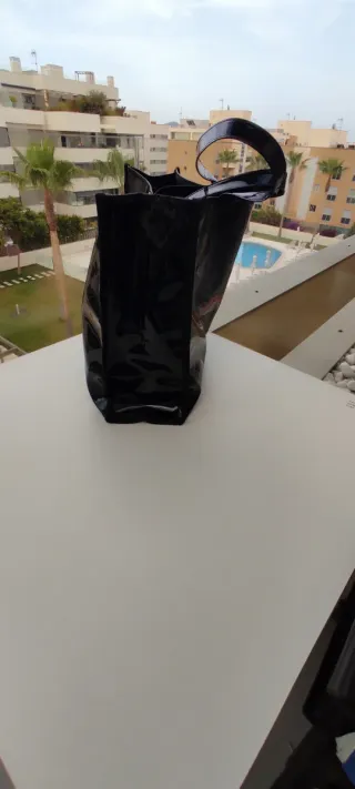 Bolsa Tous Charol Negro Grande