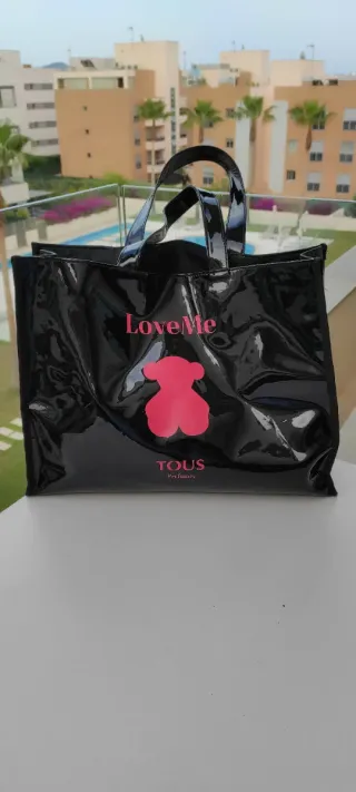 Bolsa Tous Charol Negro Grande