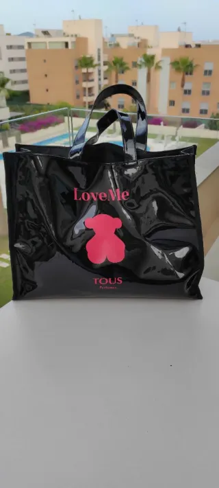 Bolsa Tous Charol Negro Grande