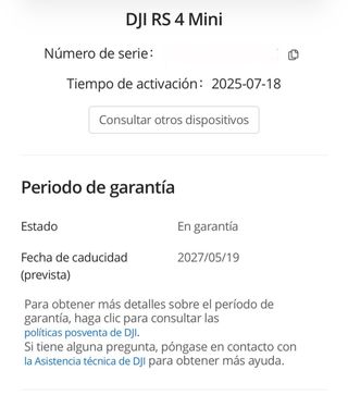 Estabilizador DJI RS 4 Mini - En garantía