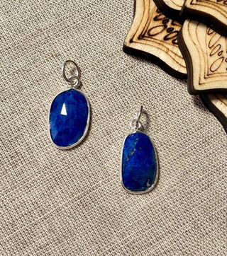 Colgantes de Lapislázuli Facetado en Plata