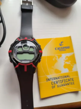 Reloj Calypso Hombre Negro y Rojo