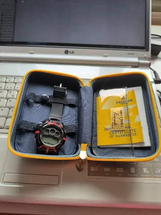 Reloj Calypso Hombre Negro y Rojo