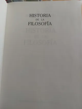 Libro historia de la Filosofía