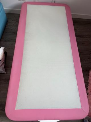Cama canapé polipiel rosa 90x190cm