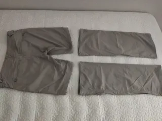 Pantalón desmontable mujer beige