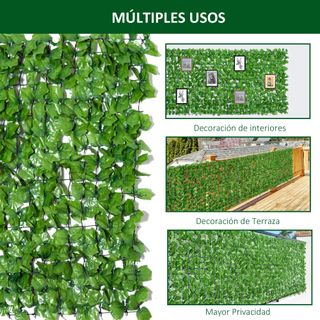 Siepe Artificiale in Rotolo 3x1m per Recinzione Balcone