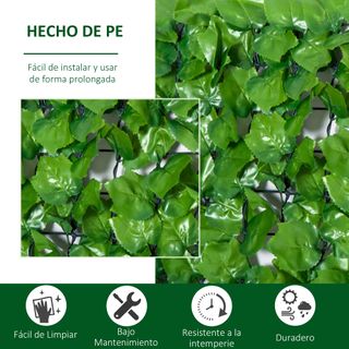 Siepe Artificiale in Rotolo 3x1m per Recinzione Balcone