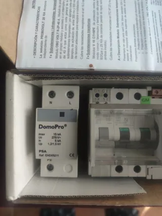 Protector Sobretensiones DomoPro + Sur line 63A