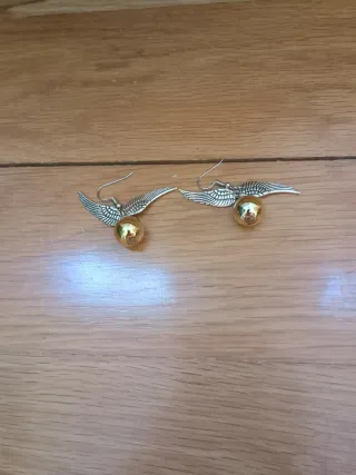 Pendientes Snitch Dorada Harry Potter