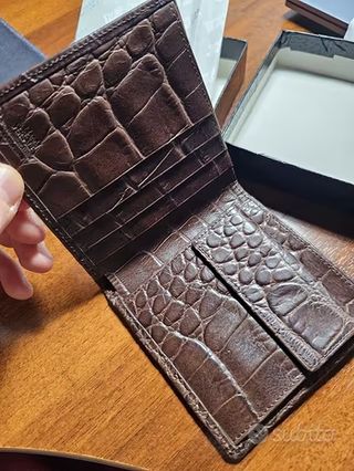 Portafoglio Versace Vera Pelle Coccodrillo