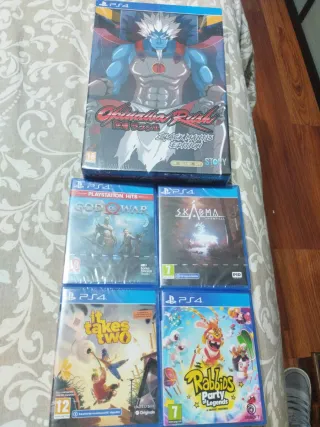 5 Juegos PS4 Precintados: God of War, Rabbids, Ská