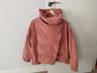 Plumífero rosa acolchado