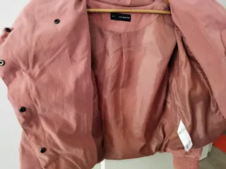 Plumífero rosa acolchado