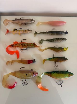 Lote señuelos pesca lucio