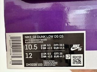 Nike SB Dunk x Supreme Marrón Talla 44.5