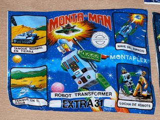 5 Sobres Montaplex Montaman Robots Transformers...