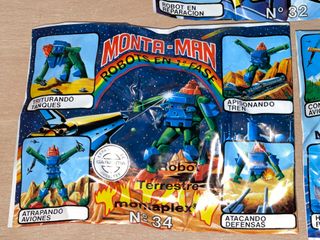5 Sobres Montaplex Montaman Robots Transformers...