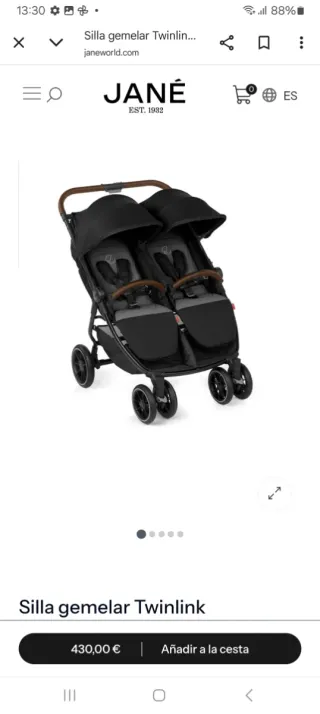 Carro gemelar Jane Twinlink