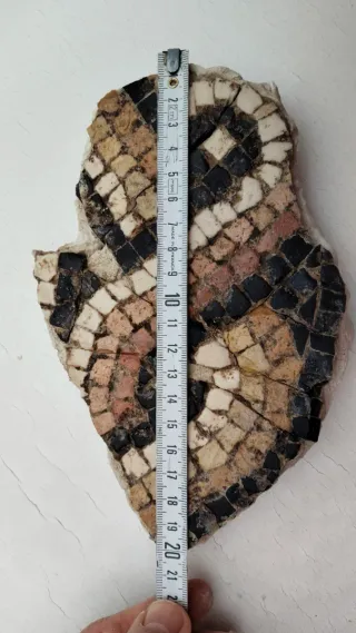 Mosaico Romano Antiguo Siglo I a.C.Dos piezas.