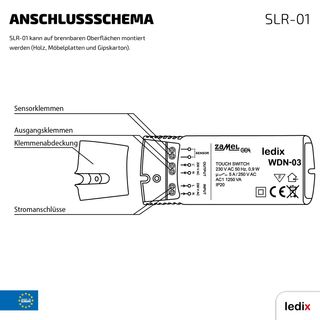 LEDIX Touch Interruptor, 1 Pieza, WDN de 03