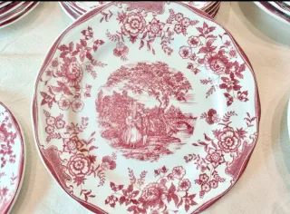 Vajilla Quadrifoglio estilo Cartuja de Sevilla