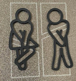 Decoração Parede WC - 3D