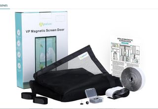 PUERTA MAGNÉTICA ANTIMOSQUITOS NEGRA 70X210cm