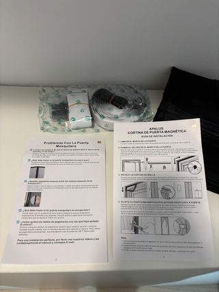 PUERTA MAGNÉTICA ANTIMOSQUITOS NEGRA 70X210cm